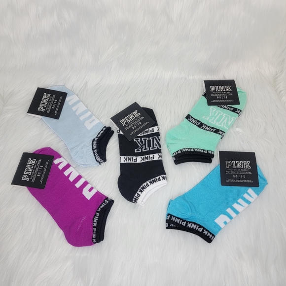 PINK Victoria's Secret Accessories - PINK Victoria's Secret collegiate collection socks.